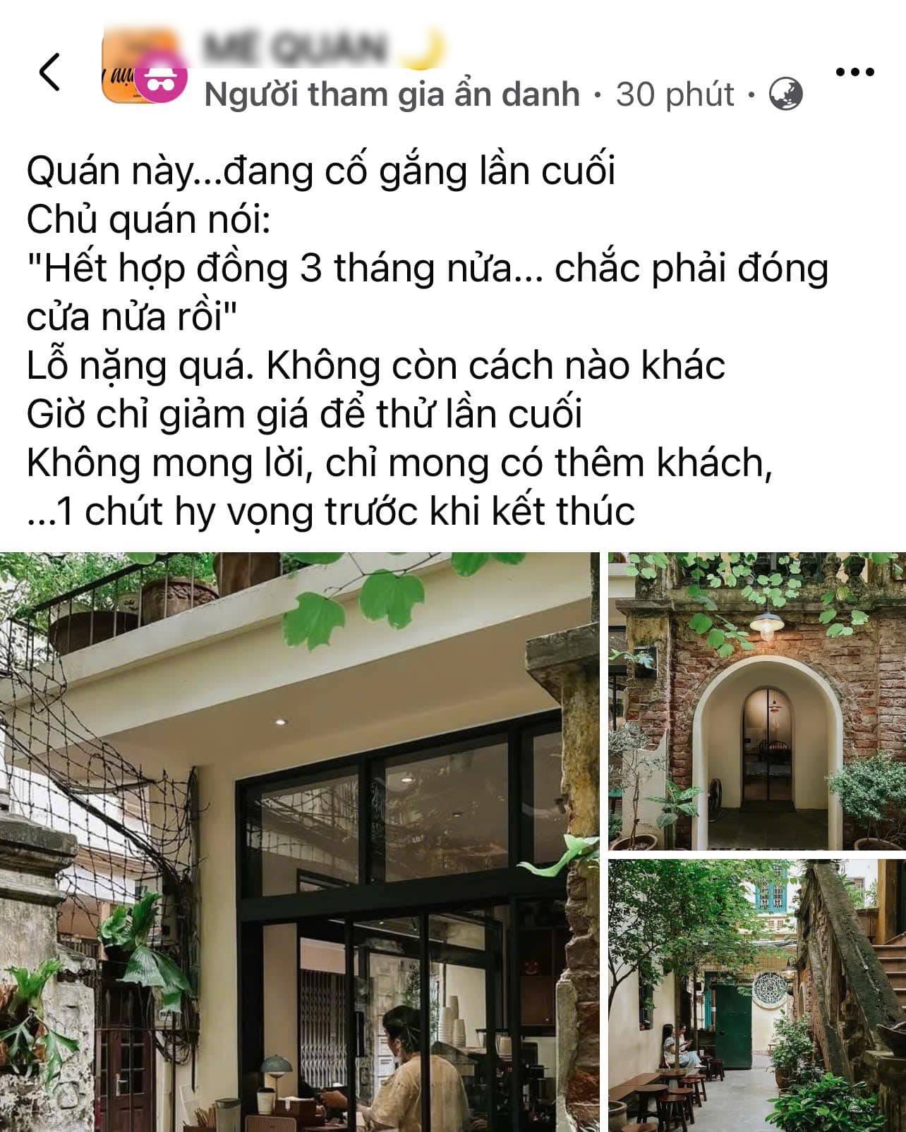 Quán cà phê nổi tiếng Hà Nội bỗng bị đồn đóng cửa vì "lỗ nặng", chủ quán hốt hoảng lên tiếng- Ảnh 1. Quán cà phê nổi tiếng Hà Nội bỗng bị đồn đóng cửa vì "lỗ nặng", chủ quán hốt hoảng lên tiếng- Ảnh 1.