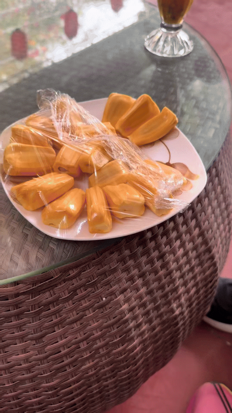 Khách Tây lần đầu ăn "trái cây lớn nhất thế giới" ở Việt Nam, nhận xét: Vị của nó thật lạ!- Ảnh 1.