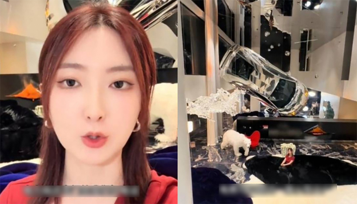 Treo siêu xe 29 tỷ đồng lên tường để khoe giàu, idol mạng bị khóa tài khoản- Ảnh 1. Treo siêu xe 29 tỷ đồng lên tường để khoe giàu, idol mạng bị khóa tài khoản- Ảnh 1.