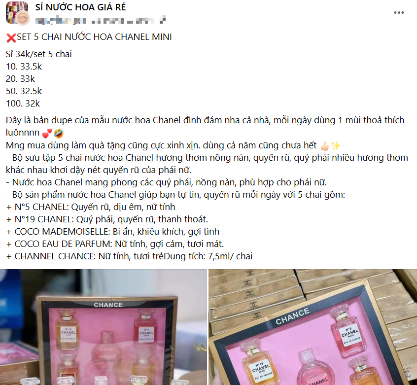 Nước hoa hàng hiệu giá ngang chai nước lọc vẫn bán đầy trên mạng- Ảnh 1. Nước hoa hàng hiệu giá ngang chai nước lọc vẫn bán đầy trên mạng- Ảnh 1.