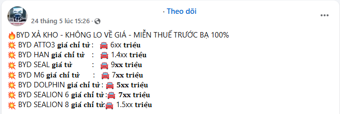 Loạt xe BYD giảm giá mạnh tại Việt Nam, có mẫu 'sale-off' gần 200 triệu- Ảnh 3. Loạt xe BYD giảm giá mạnh tại Việt Nam, có mẫu 'sale-off' gần 200 triệu- Ảnh 3.