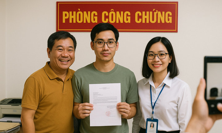 Từ 1/7, người dân đi công chứng phải chụp ảnh cùng công chứng viên- Ảnh 1.