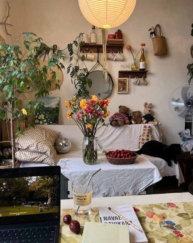 Căn phòng decor đẹp như Pinterest của chàng trai ở trọ Hà Nội, leo bộ 6 tầng lầu- Ảnh 3.