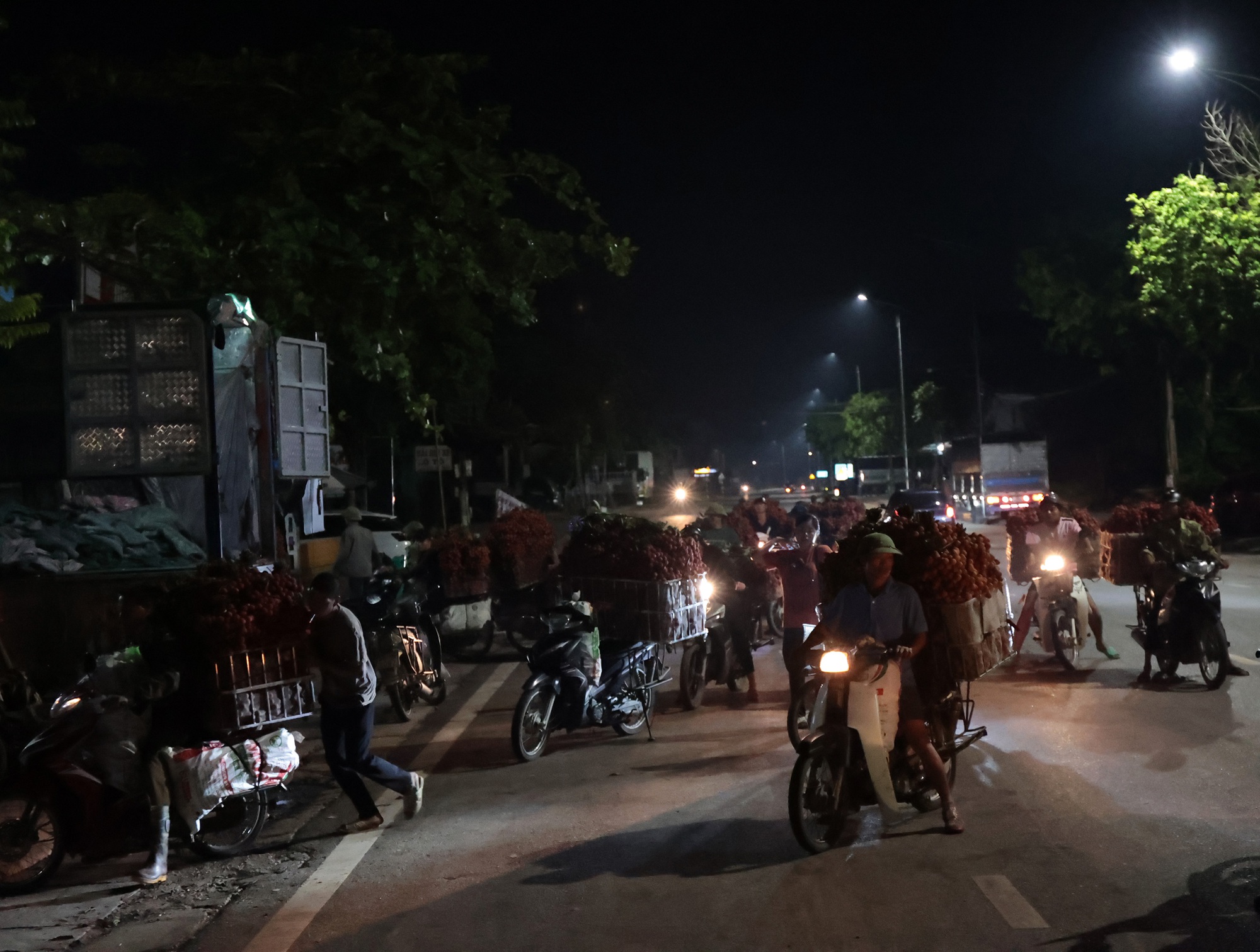 Sáng mùng 1 âm lịch, người dân Bắc Giang bàng hoàng vì giá vải bỗng dưng giảm mạnh, chỉ còn 3.000 đồng/kg- Ảnh 2. Sáng mùng 1 âm lịch, người dân Bắc Giang bàng hoàng vì giá vải bỗng dưng giảm mạnh, chỉ còn 3.000 đồng/kg- Ảnh 2.