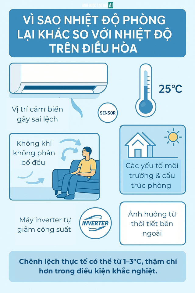 Bật điều hòa 25 độ thì nhiệt độ phòng có được mát đúng 25 độ? Người dùng chứng minh bằng 1 thứ- Ảnh 4. Bật điều hòa 25 độ thì nhiệt độ phòng có được mát đúng 25 độ? Người dùng chứng minh bằng 1 thứ- Ảnh 4.