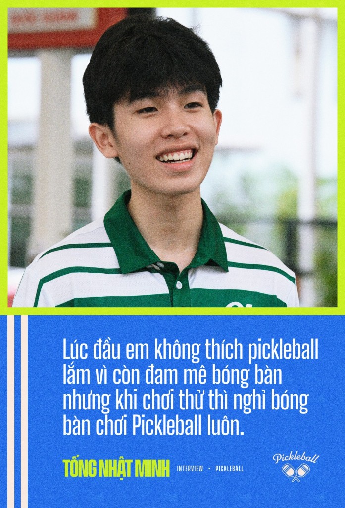 Hiện tượng Pickleball 17 tuổi Tống Nhật Minh: Từng bị ép cầm vợt mà giờ 