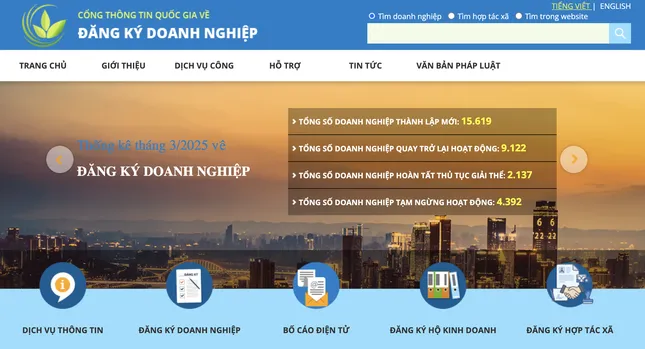 Bộ Tài chính 'lên đời' hệ thống đăng ký doanh nghiệp- Ảnh 1. Bộ Tài chính 'lên đời' hệ thống đăng ký doanh nghiệp- Ảnh 1.
