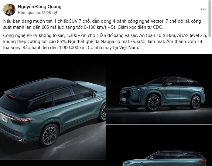 Hãng xe xây nhà máy 20.000 tỷ tại Việt Nam hé lộ mẫu SUV ngang cỡ Hyundai Santa Fe, đi một mạch từ Hà Nội đến Nha Trang mới cần đổ xăng- Ảnh 1. Hãng xe xây nhà máy 20.000 tỷ tại Việt Nam hé lộ mẫu SUV ngang cỡ Hyundai Santa Fe, đi một mạch từ Hà Nội đến Nha Trang mới cần đổ xăng- Ảnh 1.