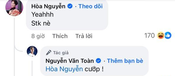 Hoà Minzy-Văn Toàn đẹp đôi sánh vai, netizen soi lời nhắn Hoà Minzy-Văn Toàn đẹp đôi sánh vai, netizen soi lời nhắn