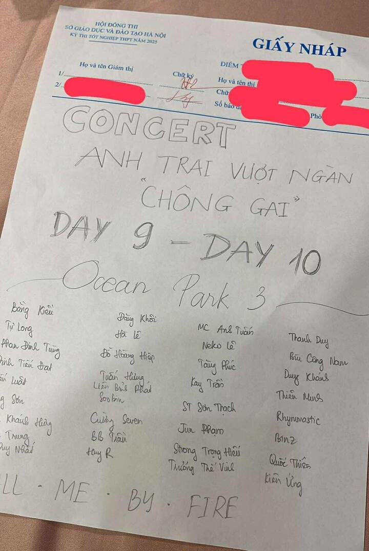 Loạt giấy nháp 'gây bão' mùa thi tốt nghiệp THPT- Ảnh 4. Loạt giấy nháp 'gây bão' mùa thi tốt nghiệp THPT- Ảnh 4.