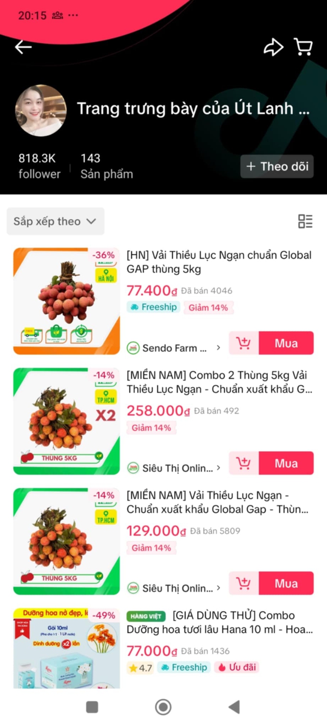 54 tấn vải Lục Ngạn bán hết veo sau phiên live 6 tiếng, PCT Bắc Giang nêu rõ 3 từ "đạt chuẩn sang Mỹ"- Ảnh 9. 54 tấn vải Lục Ngạn bán hết veo sau phiên live 6 tiếng, PCT Bắc Giang nêu rõ 3 từ "đạt chuẩn sang Mỹ"- Ảnh 9.