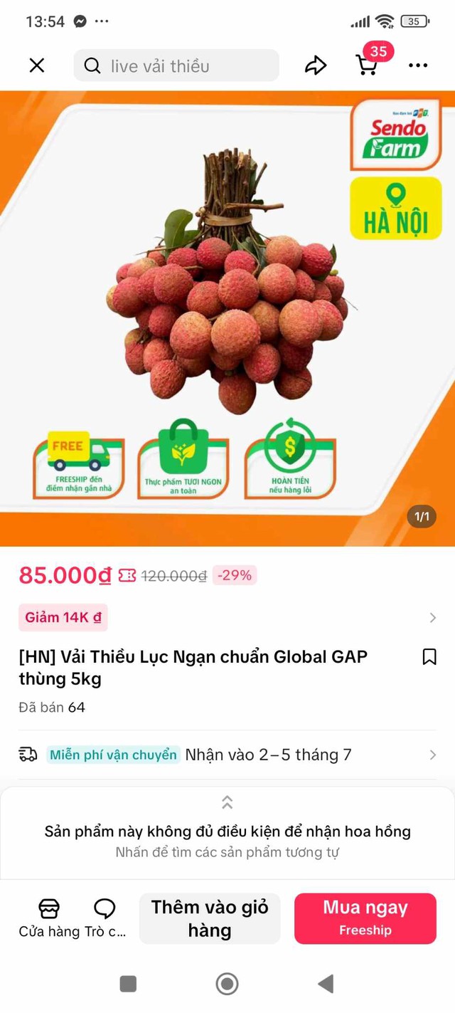 54 tấn vải Lục Ngạn bán hết veo sau phiên live 6 tiếng, PCT Bắc Giang nêu rõ 3 từ "đạt chuẩn sang Mỹ"- Ảnh 10. 54 tấn vải Lục Ngạn bán hết veo sau phiên live 6 tiếng, PCT Bắc Giang nêu rõ 3 từ "đạt chuẩn sang Mỹ"- Ảnh 10.