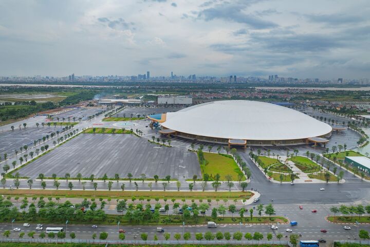 Lộ diện trung tâm triển lãm Top 10 thế giới: Kỷ lục gần 10 tháng thi công- Ảnh 3. Lộ diện trung tâm triển lãm Top 10 thế giới: Kỷ lục gần 10 tháng thi công- Ảnh 3.