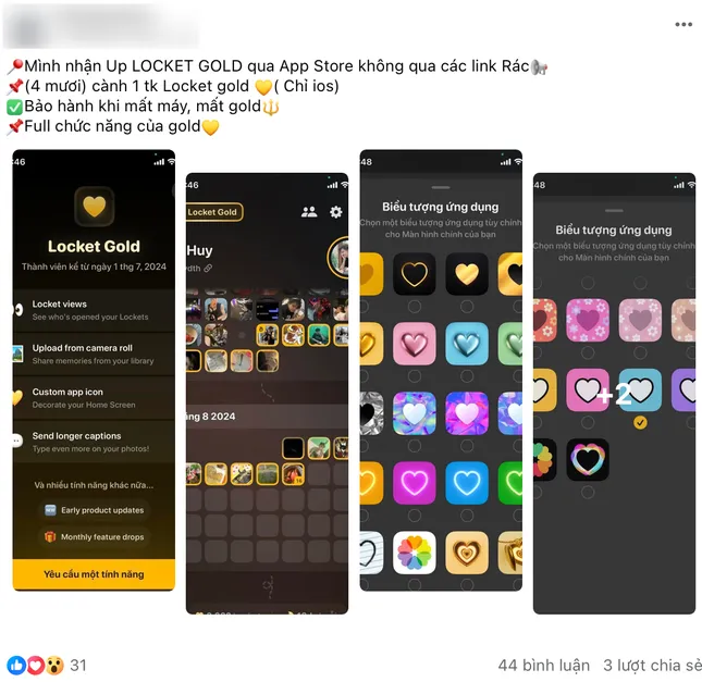 Cảnh báo bẫy "Locket Gold giá rẻ": iPhone bị vô hiệu hóa, kẻ gian đòi tiền chuộc- Ảnh 2. Cảnh báo bẫy "Locket Gold giá rẻ": iPhone bị vô hiệu hóa, kẻ gian đòi tiền chuộc- Ảnh 2.