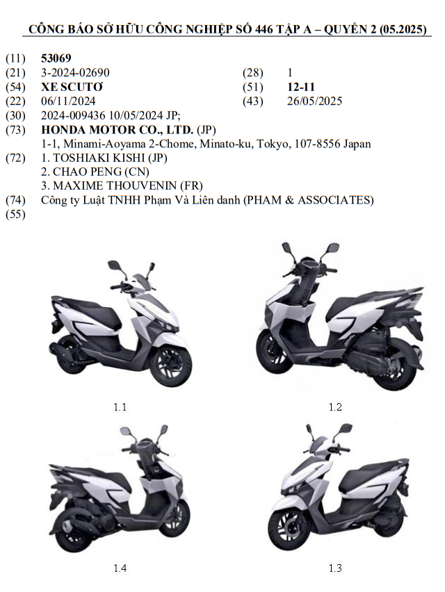 Honda đăng ký mẫu xe ga 125cc mới: 'ăn xăng' 1,85L/100km, dáng 'lai' giữa AirBlade và Vario- Ảnh 2. Honda đăng ký mẫu xe ga 125cc mới: 'ăn xăng' 1,85L/100km, dáng 'lai' giữa AirBlade và Vario- Ảnh 2.