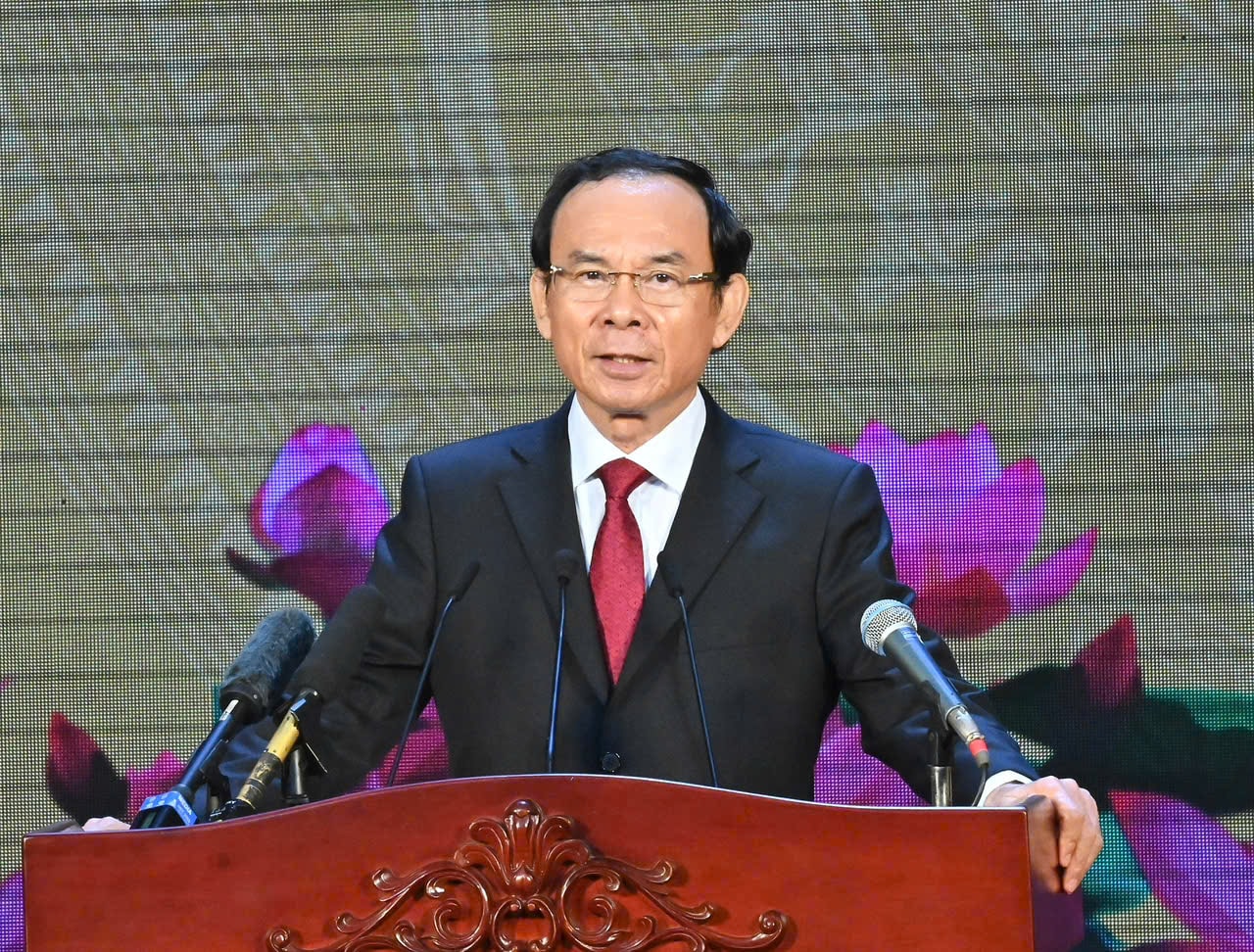Tổng Bí thư Tô Lâm dự lễ công bố thành lập “siêu đô thị” thành phố Hồ Chí Minh- Ảnh 6. Tổng Bí thư Tô Lâm dự lễ công bố thành lập “siêu đô thị” thành phố Hồ Chí Minh- Ảnh 6.