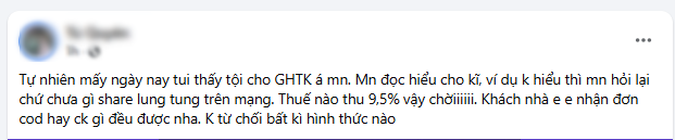 Chủ shop online đồng loạt từ chối COD, chuyển khoản thì “cấm” ghi nội dung: Chuyện gì đang diễn ra?- Ảnh 6. Chủ shop online đồng loạt từ chối COD, chuyển khoản thì “cấm” ghi nội dung: Chuyện gì đang diễn ra?- Ảnh 6.