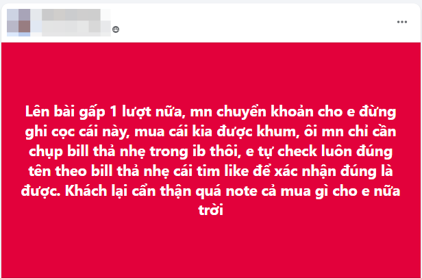 Chủ shop online đồng loạt từ chối COD, chuyển khoản thì “cấm” ghi nội dung: Chuyện gì đang diễn ra?- Ảnh 2. Chủ shop online đồng loạt từ chối COD, chuyển khoản thì “cấm” ghi nội dung: Chuyện gì đang diễn ra?- Ảnh 2.