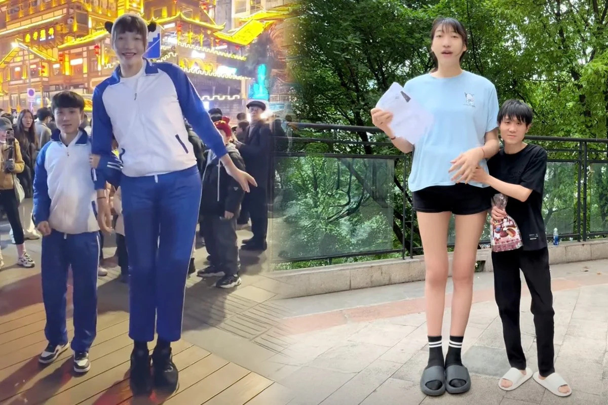 Chàng trai "tí hon" yêu say đắm cô gái "khổng lồ" cao 2m2, biết lý do ai cũng bất ngờ- Ảnh 3.
