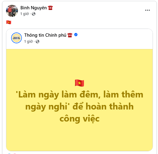 Page Thông tin chính phủ đăng 1 thông điệp, gần 19.000 người hưởng ứng- Ảnh 3. Page Thông tin chính phủ đăng 1 thông điệp, gần 19.000 người hưởng ứng- Ảnh 3.
