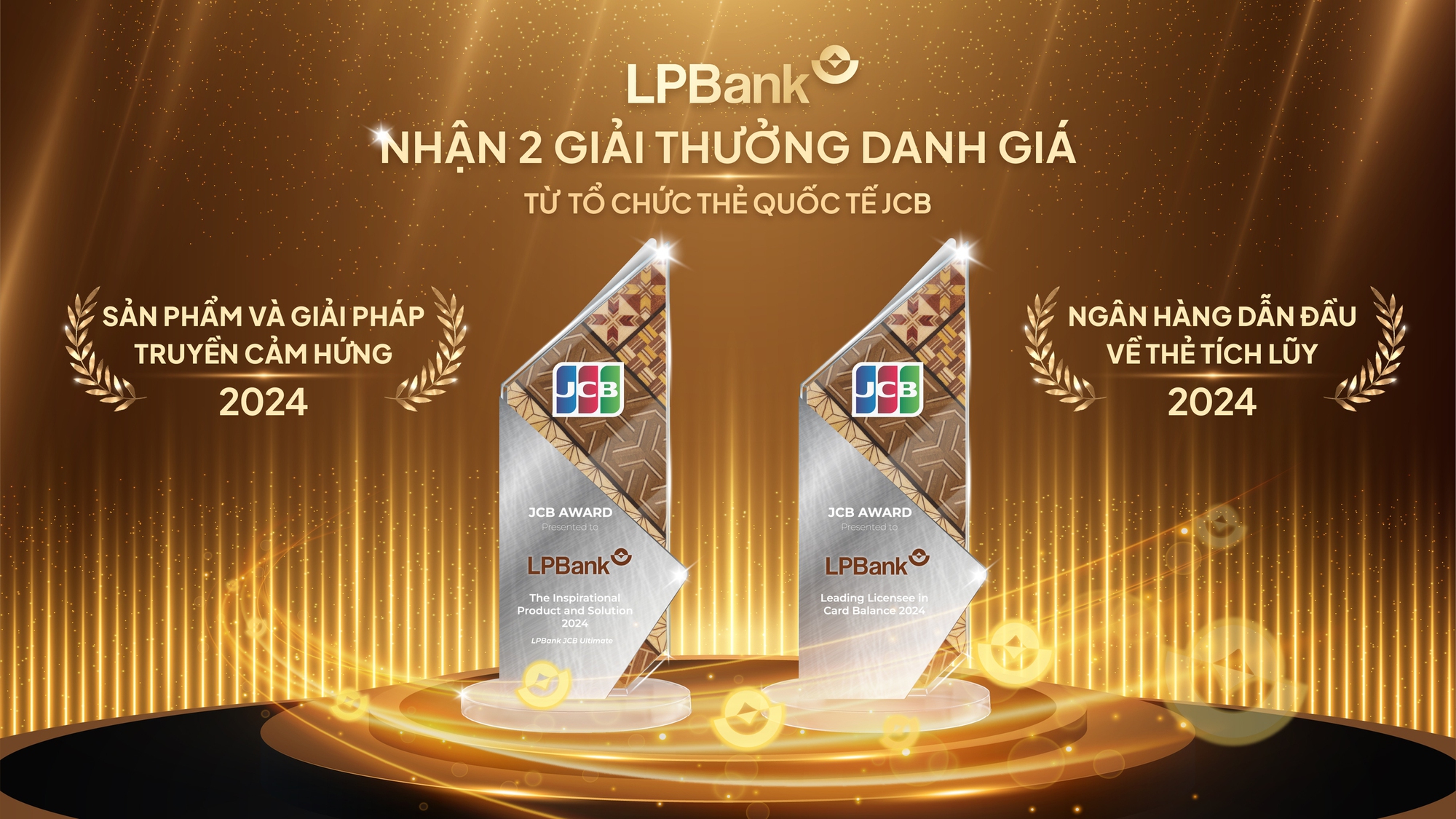 LPBank nhận cú đúp giải thưởng danh giá từ Tổ chức Thẻ quốc tế JCB- Ảnh 1. LPBank nhận cú đúp giải thưởng danh giá từ Tổ chức Thẻ quốc tế JCB- Ảnh 1.