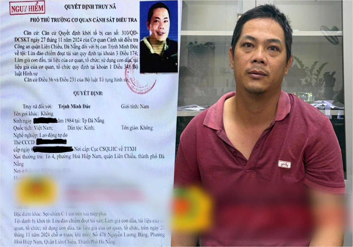 Bắt đối tượng truy nã nguy hiểm Trịnh Minh Đức- Ảnh 1. Bắt đối tượng truy nã nguy hiểm Trịnh Minh Đức- Ảnh 1.