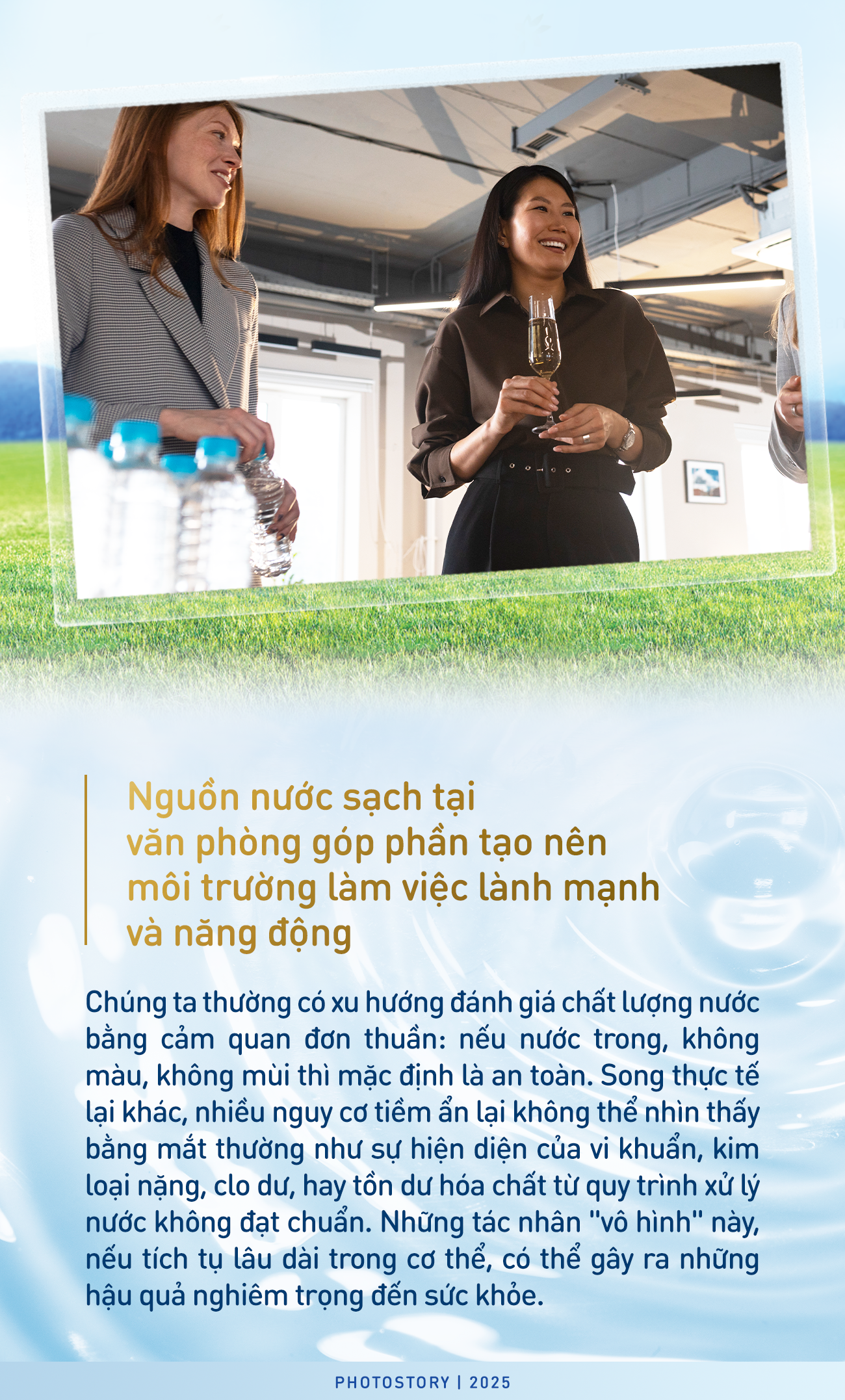 Đầu tư cho sức khỏe bền vững của doanh nghiệp: Từ những ly nước tinh khiết mỗi ngày- Ảnh 1. Đầu tư cho sức khỏe bền vững của doanh nghiệp: Từ những ly nước tinh khiết mỗi ngày- Ảnh 1.