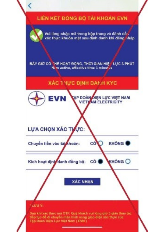 Hơn 1 tỷ đồng “bốc hơi” sau vài thao tác với app điện lực giả mạo- Ảnh 1. Hơn 1 tỷ đồng “bốc hơi” sau vài thao tác với app điện lực giả mạo- Ảnh 1.