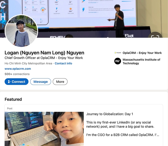 Cậu bé ở TP.HCM đang khiến các anh chị 10x, 9x lo mất ăn mất ngủ: 13 tuổi đã làm Giám đốc, profile đỉnh cỡ nào?- Ảnh 2. Cậu bé ở TP.HCM đang khiến các anh chị 10x, 9x lo mất ăn mất ngủ: 13 tuổi đã làm Giám đốc, profile đỉnh cỡ nào?- Ảnh 2.
