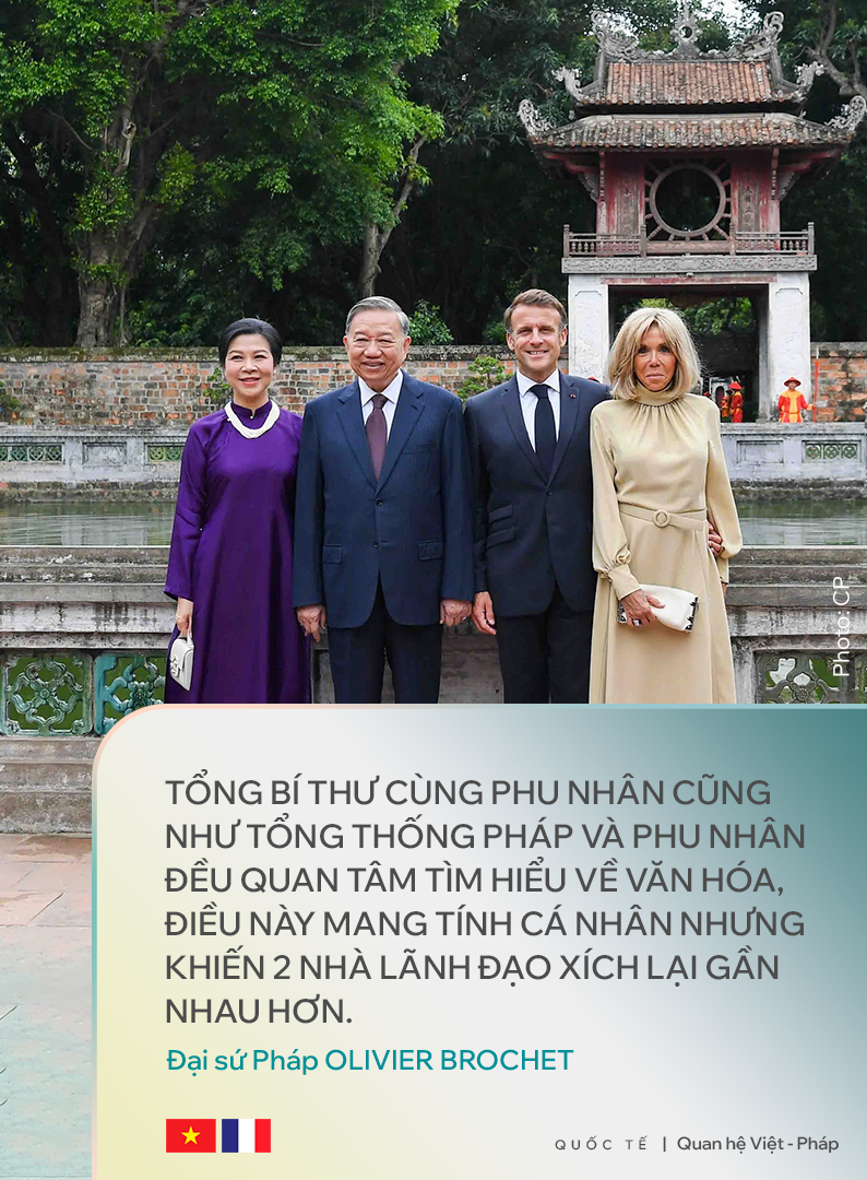 Đại sứ Pháp tiết lộ điều đưa Tổng Bí thư và Tổng thống Macron xích lại gần nhau hơn trong chuyến thăm- Ảnh 2. Đại sứ Pháp tiết lộ điều đưa Tổng Bí thư và Tổng thống Macron xích lại gần nhau hơn trong chuyến thăm- Ảnh 2.