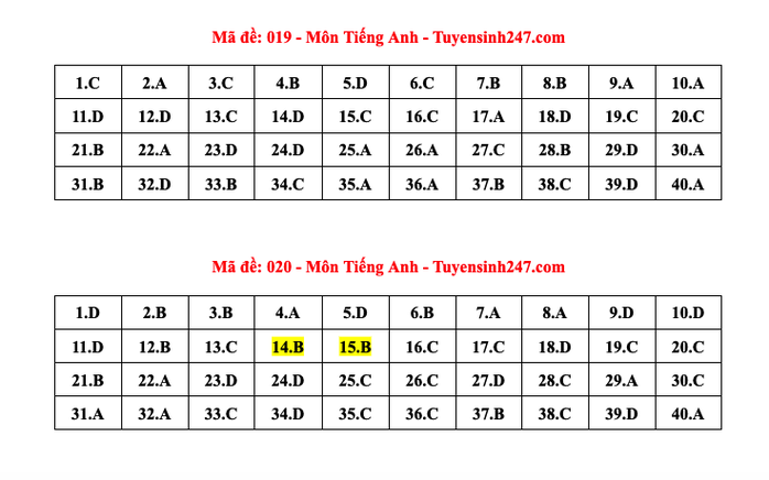 Thi lớp 10 Hà Nội: Đáp án môn tiếng Anh- Ảnh 8. Thi lớp 10 Hà Nội: Đáp án môn tiếng Anh- Ảnh 8.