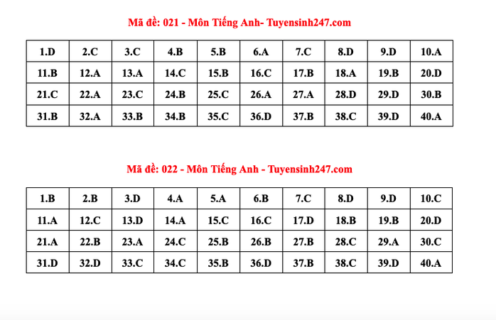 Thi lớp 10 Hà Nội: Đáp án môn tiếng Anh- Ảnh 10. Thi lớp 10 Hà Nội: Đáp án môn tiếng Anh- Ảnh 10.