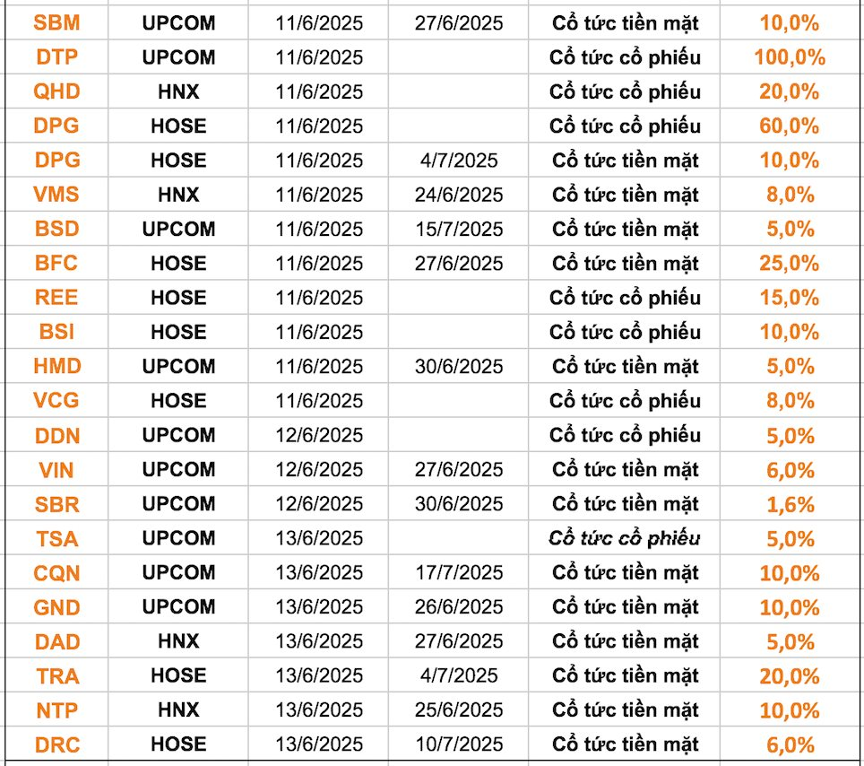 Lịch chốt quyền cổ tức 9/6-13/6: Cổ tức tiền mặt cao nhất hơn 40%, một doanh nghiệp Nhà nước dự chi khoảng 1.500 tỷ trả cổ tức- Ảnh 2.