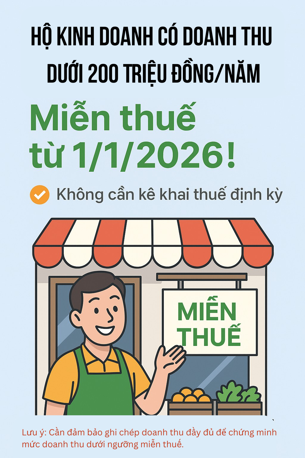 Toàn cảnh thay đổi chính sách thuế với hộ, cá nhân kinh doanh: Ai phải dùng hóa đơn điện tử? Ai được miễn thuế?- Ảnh 2.