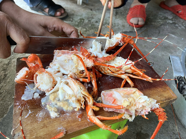 Cận cảnh người phụ nữ trực tiếp bơm thạch rau câu vào tôm hùm đã chết để bán ra thị trường- Ảnh 2. Cận cảnh người phụ nữ trực tiếp bơm thạch rau câu vào tôm hùm đã chết để bán ra thị trường- Ảnh 2.