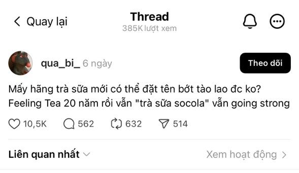 1 thương hiệu trà sữa ai cũng biết tên, trường tồn hơn 2 thập kỷ: Mặc cho loạt “măng non” ra đời, chỉ cần 1 topic nhắc tên cũng hút hơn 10.500 lượt thích- Ảnh 4. 1 thương hiệu trà sữa ai cũng biết tên, trường tồn hơn 2 thập kỷ: Mặc cho loạt “măng non” ra đời, chỉ cần 1 topic nhắc tên cũng hút hơn 10.500 lượt thích- Ảnh 4.