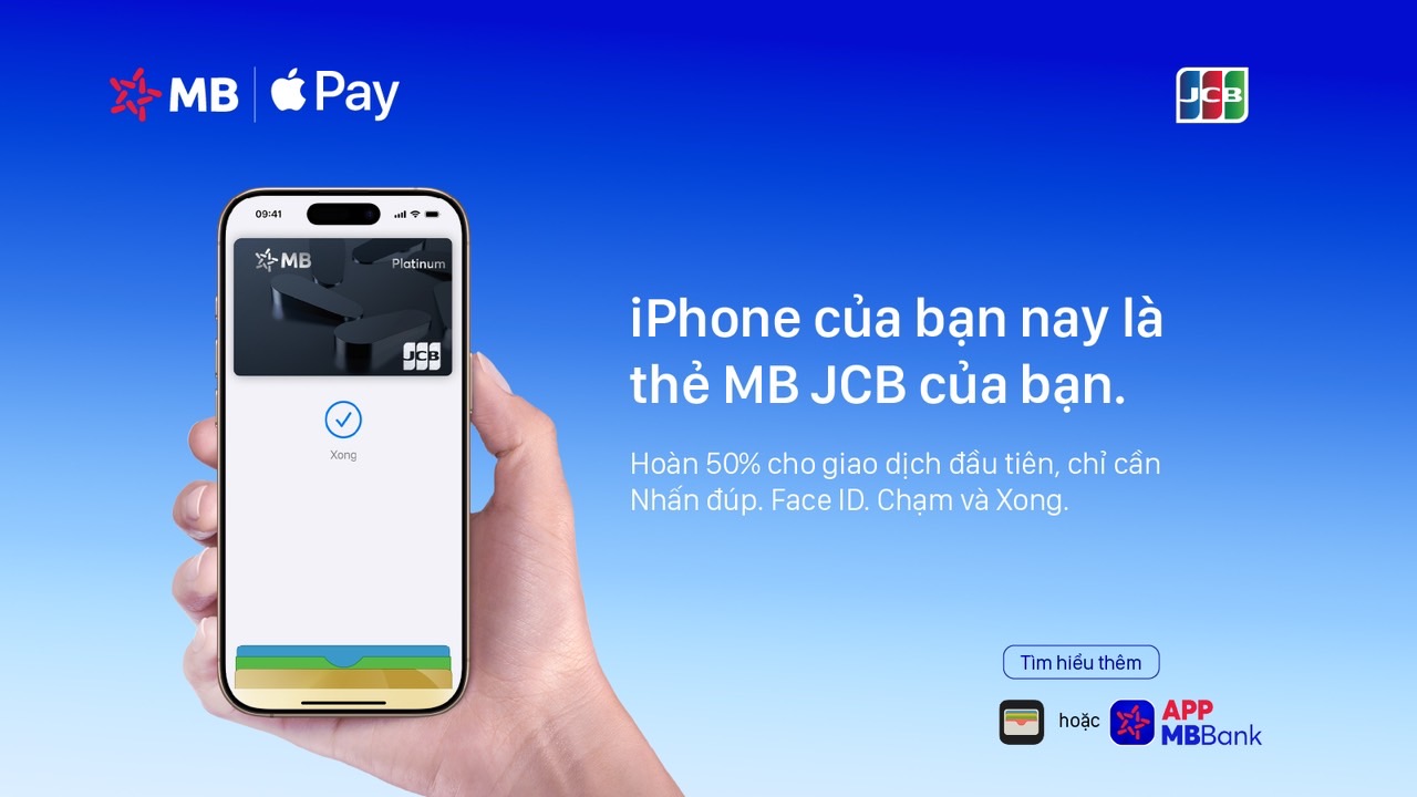 MB mang Apple Pay đến với chủ thẻ JCB tại Việt Nam- Ảnh 1.