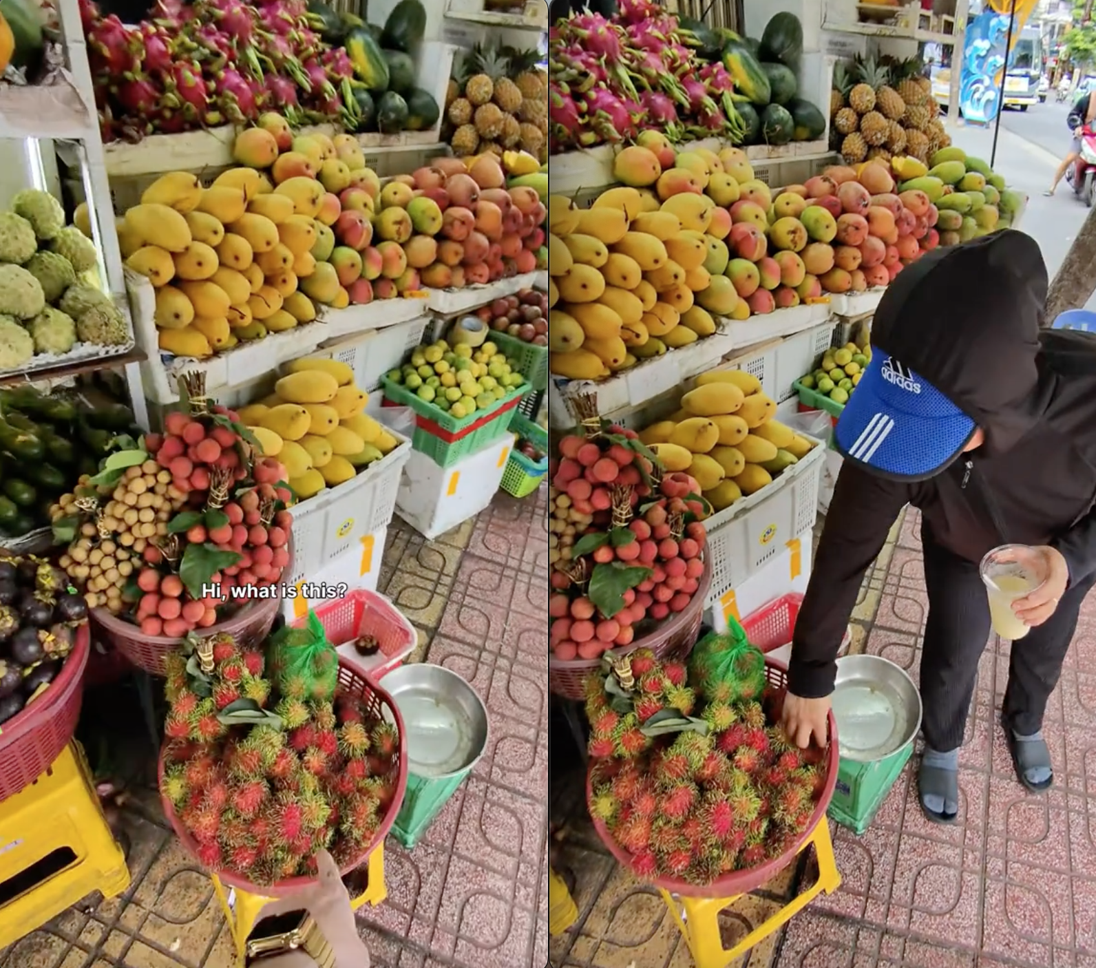 Khách Tây hỏi mua 1 quả chôm chôm cho 2 người ăn, cách người phụ nữ Việt xử lý khiến dân mạng rần rần- Ảnh 1.