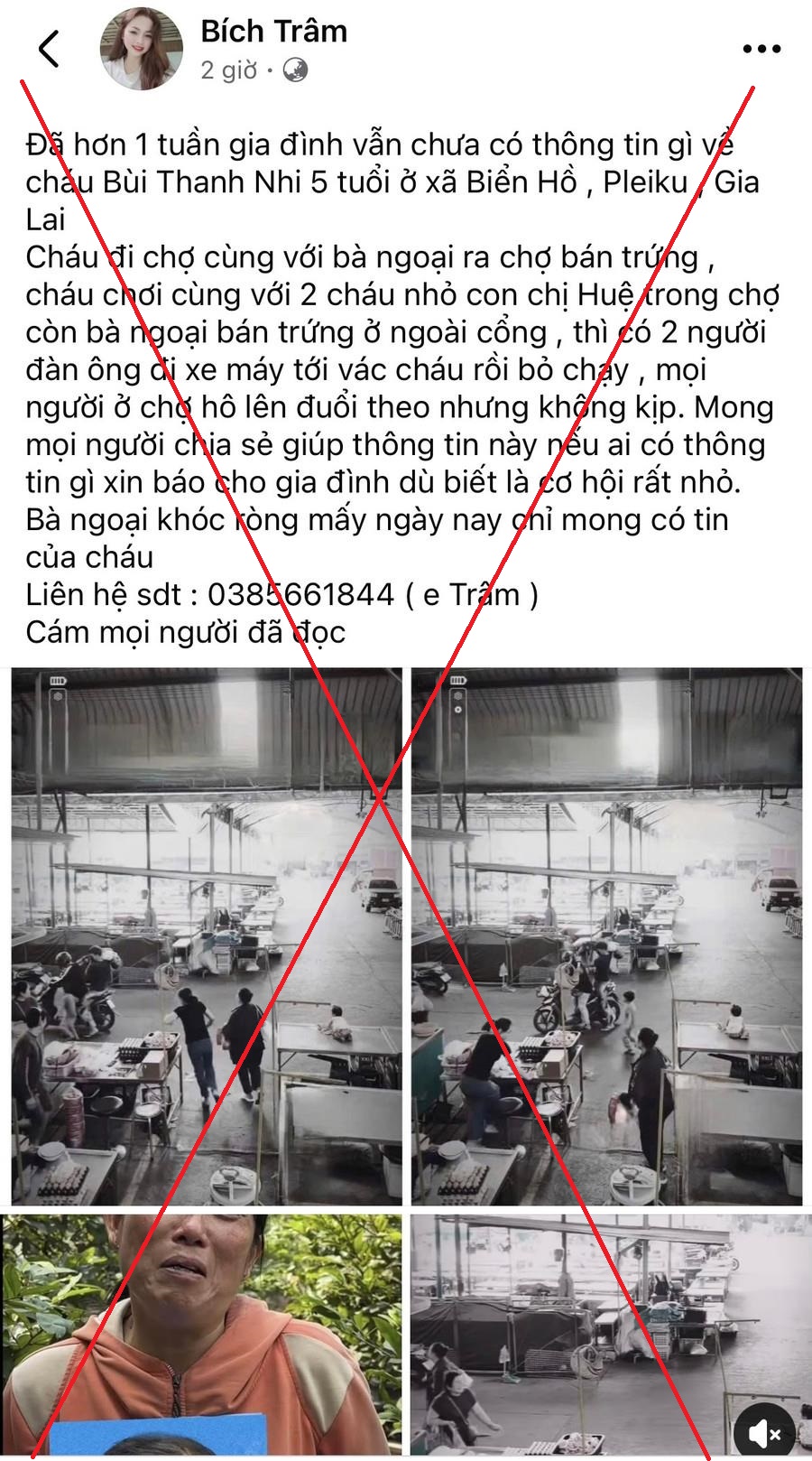 "Đi chợ cùng bà ngoại, bé trai 5 tuổi bị bắt cóc": Pha dàn xếp đầy tinh vi của nhóm lừa đảo- Ảnh 1.