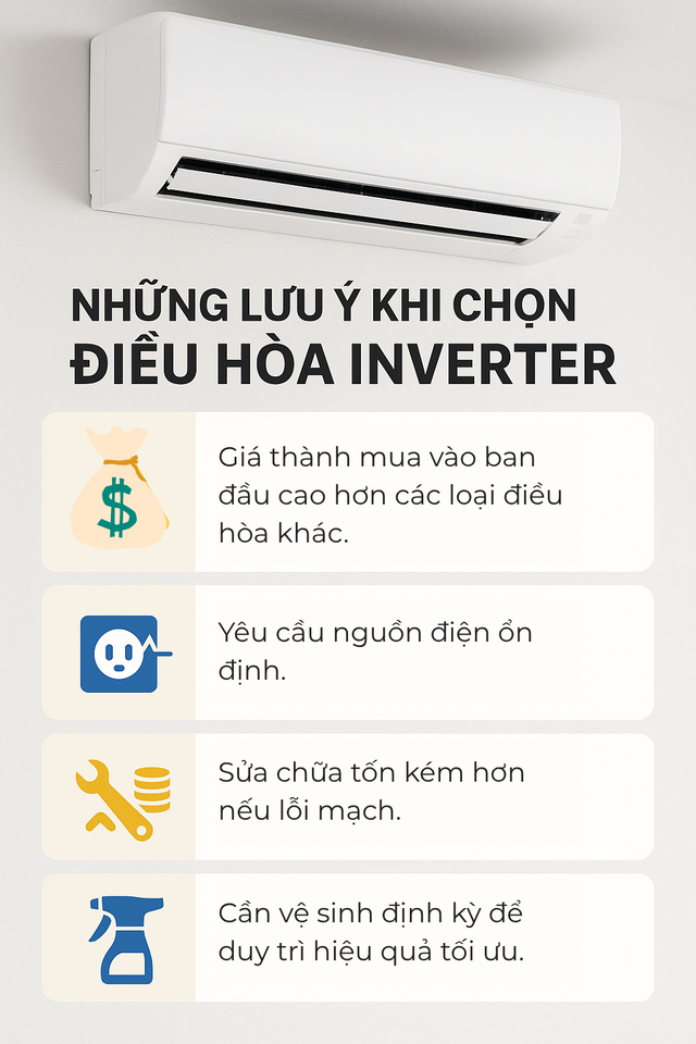 Điều hòa Inverter khác điều hòa thường như thế nào? Nghe đã nhiều nhưng không phải ai cũng biết- Ảnh 5. Điều hòa Inverter khác điều hòa thường như thế nào? Nghe đã nhiều nhưng không phải ai cũng biết- Ảnh 5.