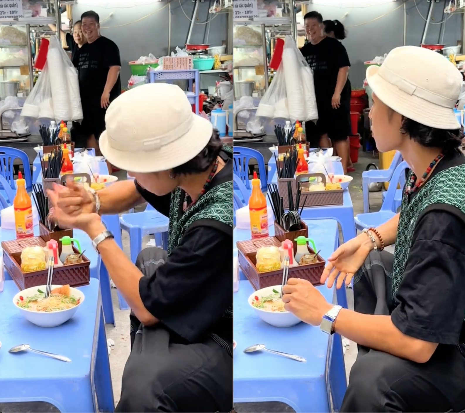 Đang khen đồ ăn Việt, khách Nhật khựng lại vì pha "đáp trả" khó tin từ một nhân vật không ngờ- Ảnh 4. Đang khen đồ ăn Việt, khách Nhật khựng lại vì pha "đáp trả" khó tin từ một nhân vật không ngờ- Ảnh 4.