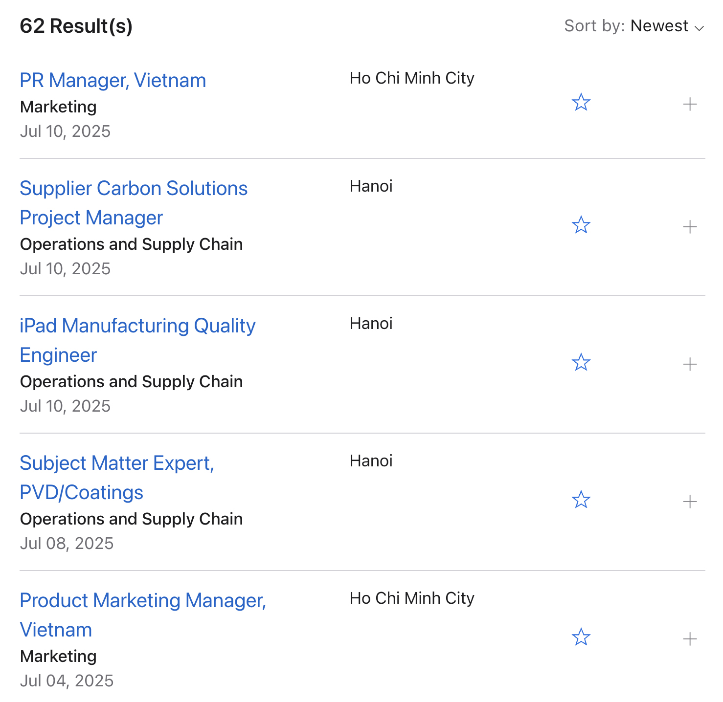 Apple thông báo tuyển dụng kỷ lục tại Việt Nam: 62 vị trí trải dài từ Bắc vào Nam- Ảnh 1. Apple thông báo tuyển dụng kỷ lục tại Việt Nam: 62 vị trí trải dài từ Bắc vào Nam- Ảnh 1.