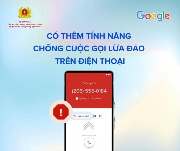 Bộ Công an giới thiệu tính năng mới trên Google, giúp người dùng Android biết được số lạ là shipper hay lừa đảo- Ảnh 2. Bộ Công an giới thiệu tính năng mới trên Google, giúp người dùng Android biết được số lạ là shipper hay lừa đảo- Ảnh 2.