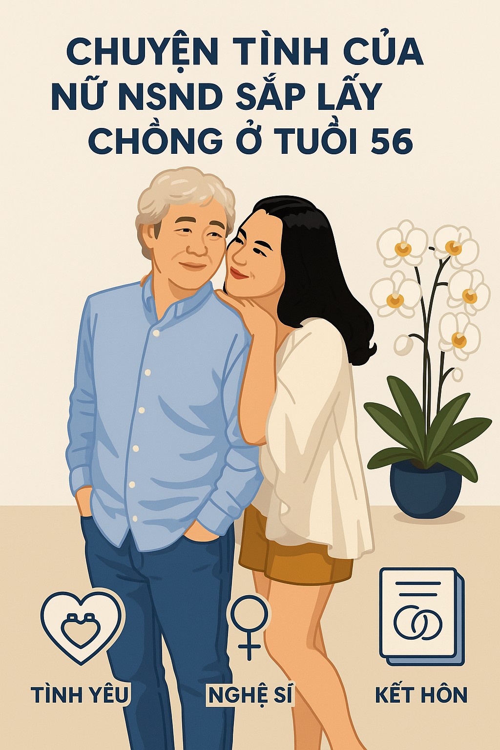 Chuyện tình của nữ NSND sắp lấy chồng ở tuổi 56- Ảnh 1. Chuyện tình của nữ NSND sắp lấy chồng ở tuổi 56- Ảnh 1.