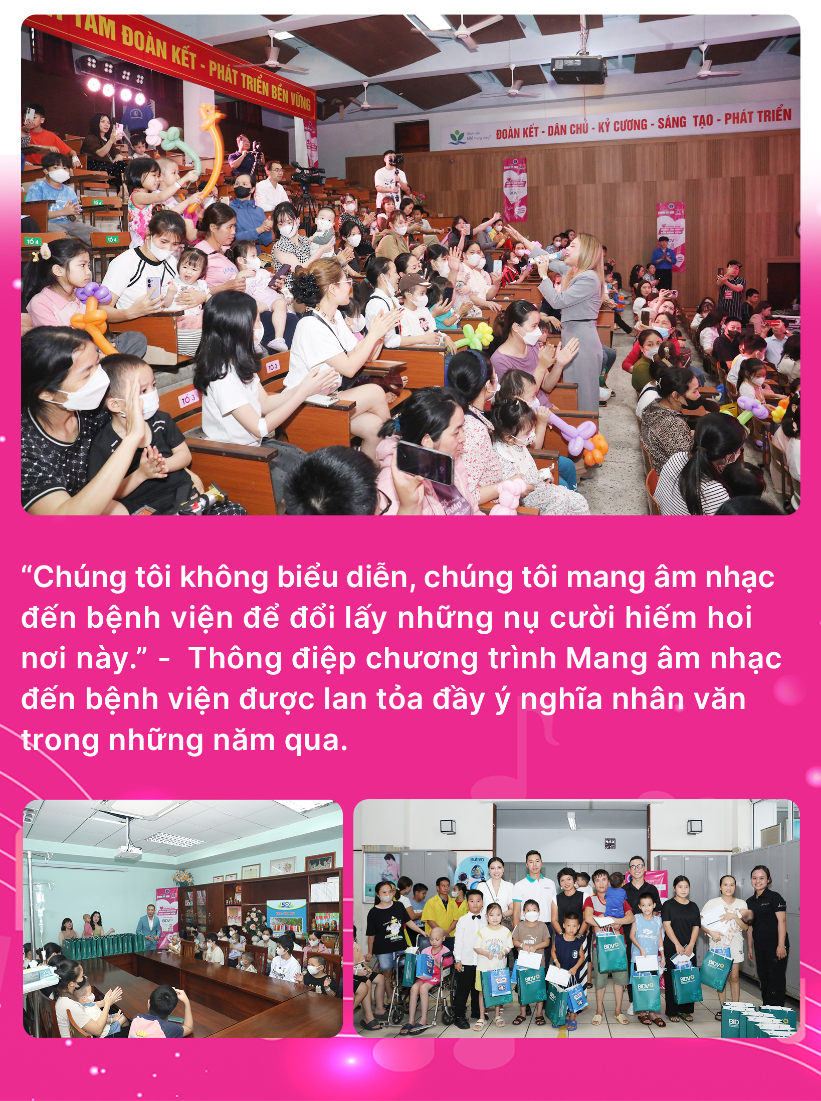 Âm nhạc và yêu thương: Hành trình gieo mầm hy vọng nơi bệnh viện- Ảnh 8. Âm nhạc và yêu thương: Hành trình gieo mầm hy vọng nơi bệnh viện- Ảnh 8.