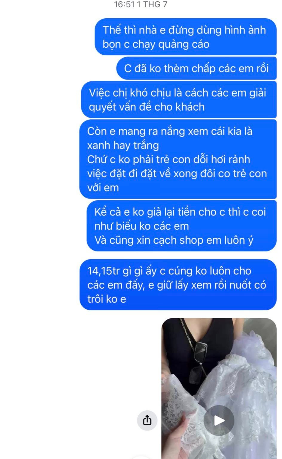 Brand Việt nhận bão phẫn nộ vì bán váy cả chục triệu màu như vải mùng, thái độ với khách thành mồi lửa- Ảnh 7. Brand Việt nhận bão phẫn nộ vì bán váy cả chục triệu màu như vải mùng, thái độ với khách thành mồi lửa- Ảnh 7.