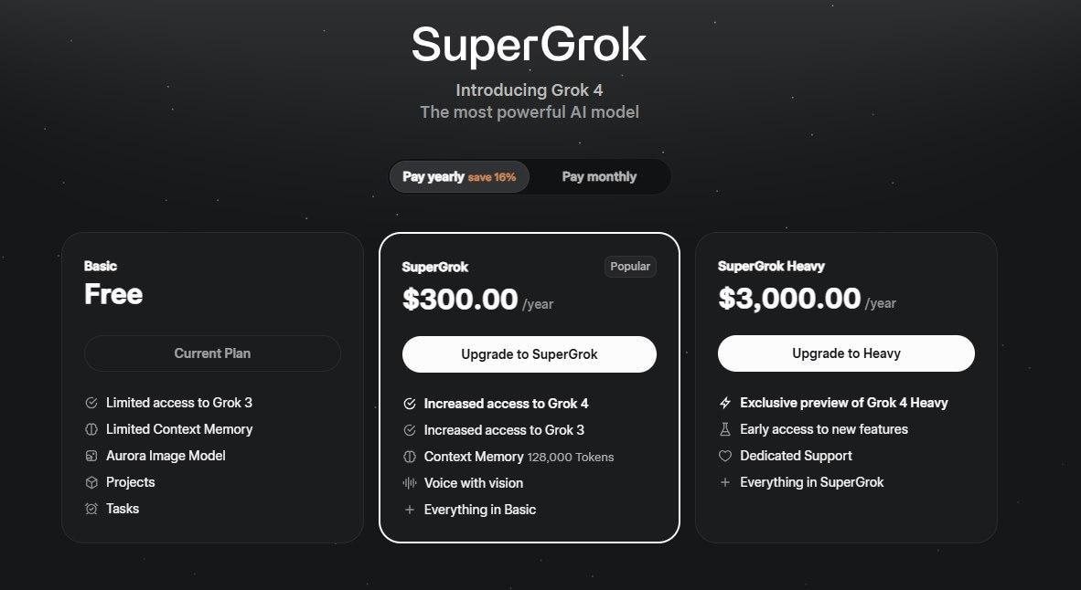 Thiên tài bán hàng Elon Musk: Công bố giá đăng ký Grok4 tới 80 triệu đồng/năm, khẳng định chatbot của mình 'trên trình độ tiến sĩ'- Ảnh 2.