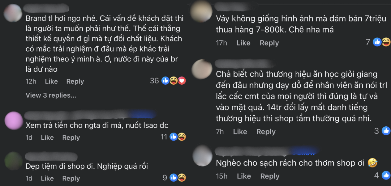 Brand Việt nhận bão phẫn nộ vì bán váy cả chục triệu màu như vải mùng, thái độ với khách thành mồi lửa- Ảnh 10. Brand Việt nhận bão phẫn nộ vì bán váy cả chục triệu màu như vải mùng, thái độ với khách thành mồi lửa- Ảnh 10.
