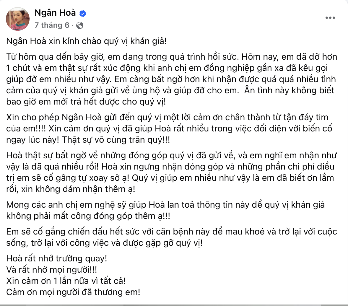 Chi tiết gây hoang mang vụ quyên góp cho nữ diễn viên Việt suy thận giai đoạn cuối- Ảnh 2. Chi tiết gây hoang mang vụ quyên góp cho nữ diễn viên Việt suy thận giai đoạn cuối- Ảnh 2.