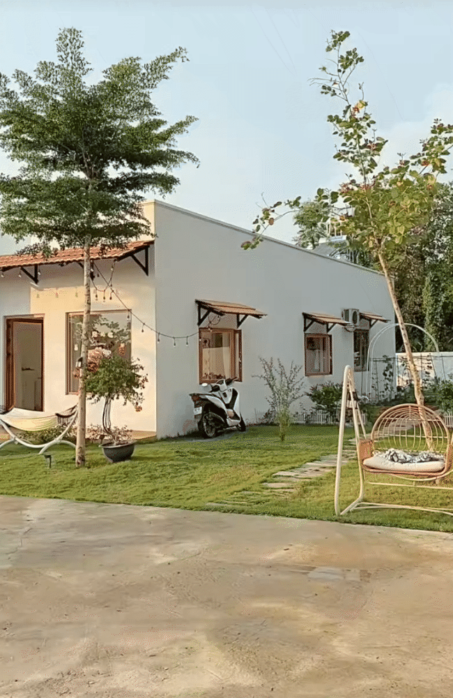 Bỏ phố về quê, cô gái 26 tuổi xây nhà vườn hơn 120m2, dân tình soi ngay một món đồ trong bếp, nặng hơn 100kg mà đẩy đi đẩy lại ngon lành- Ảnh 5. Bỏ phố về quê, cô gái 26 tuổi xây nhà vườn hơn 120m2, dân tình soi ngay một món đồ trong bếp, nặng hơn 100kg mà đẩy đi đẩy lại ngon lành- Ảnh 5.